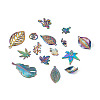 30Pcs 15 Style Rainbow Color Alloy Pendants FIND-BY0001-18-3