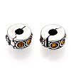 Brass Rhinestone European Clasps KK-N291-01AS-09-1