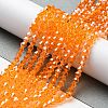 Transparent Electroplate Glass Beads Strands LS-EGLA-A039-T3mm-A23-4