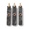 Natural Labradorite Pendants GG-CBA51ED-01G-01-1