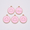Alloy Enamel Pendants LS-X-ENAM-S124-01B-09K-2