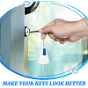 DIY Blank Loudspeaker Charm Keychain Making Kit DIY-WH0386-75-4