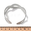 304 Stainless Steel Cuff Bangles for Women BJEW-H635-04P-3