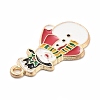 Christmas Theme Alloy Enamel Pendants X-ENAM-D060-04B-2