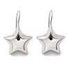 Star Brass Dangle Earrings EJEW-B132-05P-4