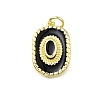 Brass Enamel Pendants KK-K400-20G-03-1