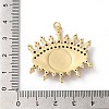 Rack Plating Brass Cubic Zirconia Pendants KK-G504-19G-01-3