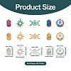  Jewelry 30Pcs 15 Style 304 Stainless Steel Pendants STAS-PJ0001-36-12