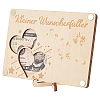 Laser Cut Wooden Money Holder Display Stands AJEW-FG0004-22A-1