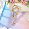 Cotton Braided Flower Pendant Decorations AJEW-TAC0030-032G-12-4