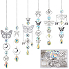 DIY Butterfly Hanging Suncatcher Making Kits DIY-SC0030-69-1