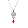 SHEGRACE Rhodium Plated 925 Sterling Silver Pendant Necklaces JN767A-1