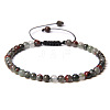 Adjustable women's Bloodstone Beaded bracelet CN3407-8-1