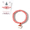 Elegant Christmas Handmade Polymer Clay Heishi Beaded Stretch Bracelets EN0725-9-1