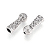 Tibetan Style Alloy End Caps TIBE-T016-05AS-2