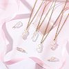 20pcs Natural Quartz Crystal Pointed Pendants FIND-FG0001-58-5