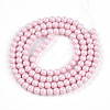 Baking Painted Pearlized Glass Pearl Bead Strands HY-N002-3mm-B04-3