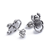 Retro 304 Stainless Steel Stud Earrings X-EJEW-L248-003AS-2