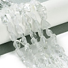 Natural Green Quartz Beads Strands G-P497-01C-67-2