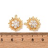 Brass Micro Pave Cubic Zirconia Pendants KK-K382-38G-3