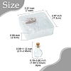 8Pcs Round Glass Bottle for Bead Containers BOTT-FS0001-03-4