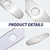 Oval Stainless Steel Faucet Hole Covers STAS-WH20001-18C-P-5