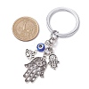 Resin & Tibetan Style Alloy Keychains KEYC-JKC00780-02-3