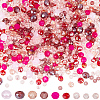 Electroplate & Baking Paint Imitation Jade Glass Beads EGLA-SC0001-27A-1