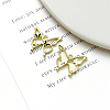 Butterfly Golden Alloy & Resin Pendants PW-WG34E84-11-1