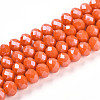 Electroplate Glass Beads Strands EGLA-A034-P8mm-A29-1