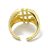 Brass Open Cuff Rings RJEW-B051-28G-3