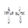 Tarnish Resistant 304 Stainless Steel Link Connectors STAS-T059-01P-2