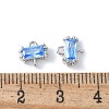 Brass Pave Cubic Zirconia Connector Charms KK-F892-53P-03-3