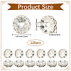 120Pcs Brass Rhinestone Spacer Beads RB-PA0001-03S-01-2