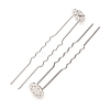 Brass Hair Fork Findings KK-H298-02B-3