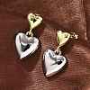 Brass Dangle Stud Earrings EJEW-F359-08G-1