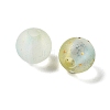 Frosted Transparent Acrylic Beads OACR-F013-12H-2