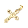 Easter Brass Micro Pave Clear Cubic Zirconia Pendants KK-E799-05G-G-2