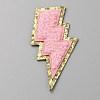 Lightning Bolt Computerized Towel Embroidery Polyester Iron on Patches PATC-WH0012-20B-1