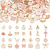 112Pcs 28 Styles Alloy Enamel Pendants ENAM-TA0009-08-2