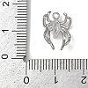 Brass Pave Clear Cubic Zirconia Pendants KK-L238-02P-3
