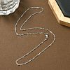 1.5mm Rack Plating Brass Singapore Chain Necklaces for Women Men MAK-L044-22P-3