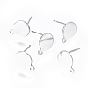 Non-Tarnish 304 Stainless Steel Ear Stud Components STAS-I120-17A-P-1