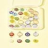 16Pcs 4 Styles Stainless Steel Pendant Cabochon Settings STAS-FS0001-79-9