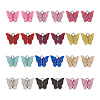 44 Pcs 11 Colors Vintage Alloy Acrylic Charm FIND-TA0001-30-2