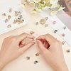 30Pcs 3 Colors Rack Plating Alloy European Beads MPDL-FH0001-09-3