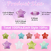 100Pcs 10 Styles Acrylic Beads OACR-YW0004-11-2