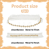 2Pcs Flower Pattern Polyester Lace Elastic Bridal Garters AJEW-WH0007-28-2