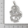 201 Stainless Steel Pendants STAS-S157-32P-3