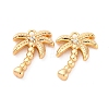 Brass Rhinestone Pendants KK-E793-22G-1